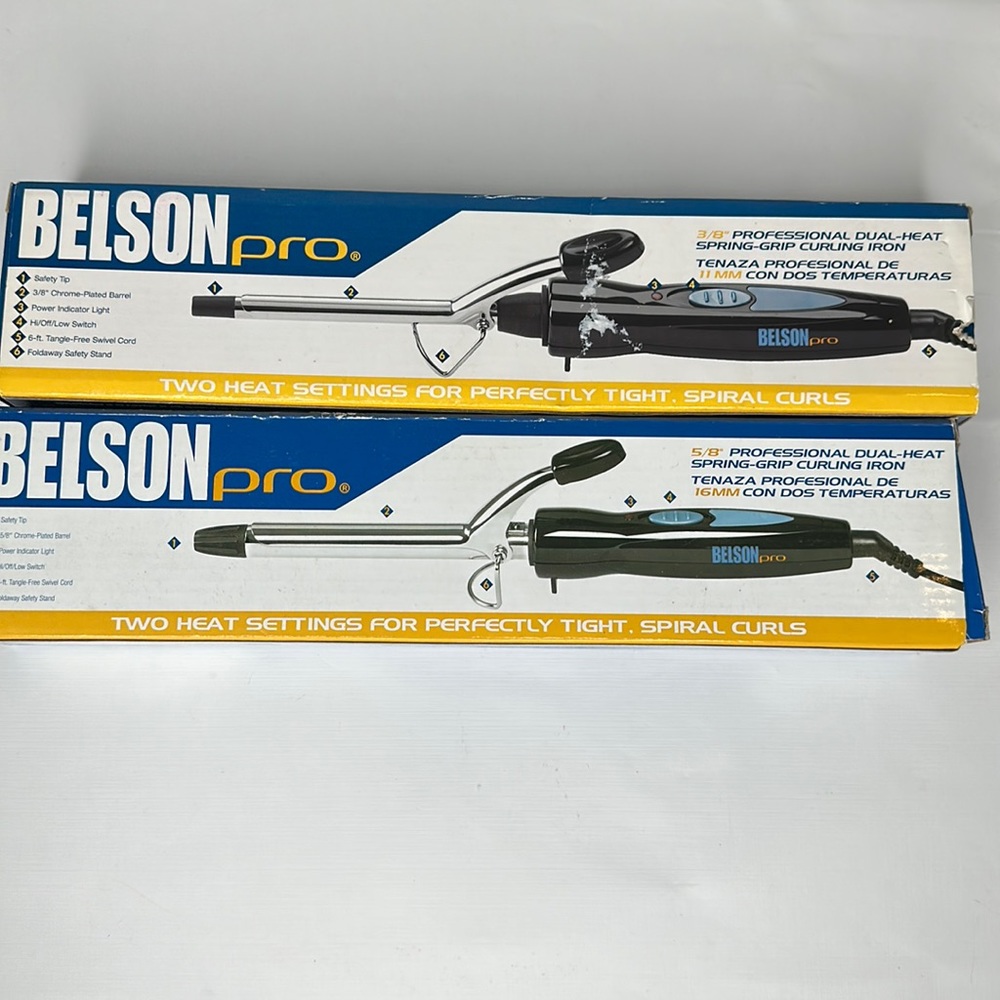 Belson pro curling iron 3/8” and 5/8”